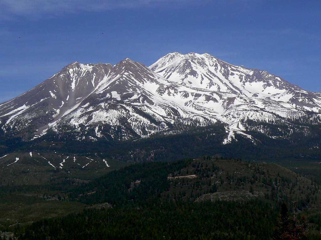 Shastina and Shasta from the Black Butte Trail