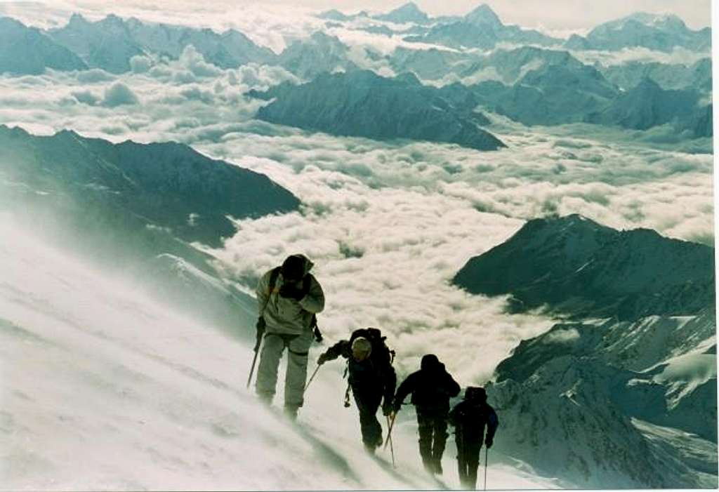 Climbing Mt. Elbrus during...