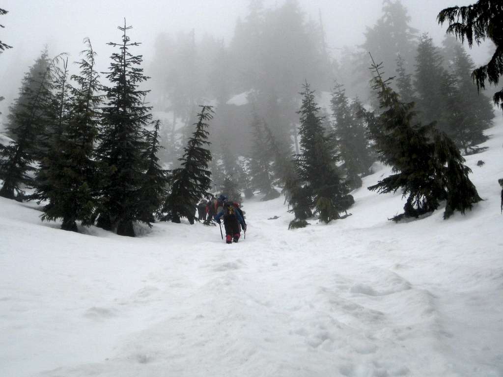 Steep Snow on Mt Joan
