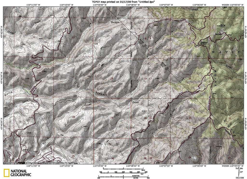 Boise Peak Map