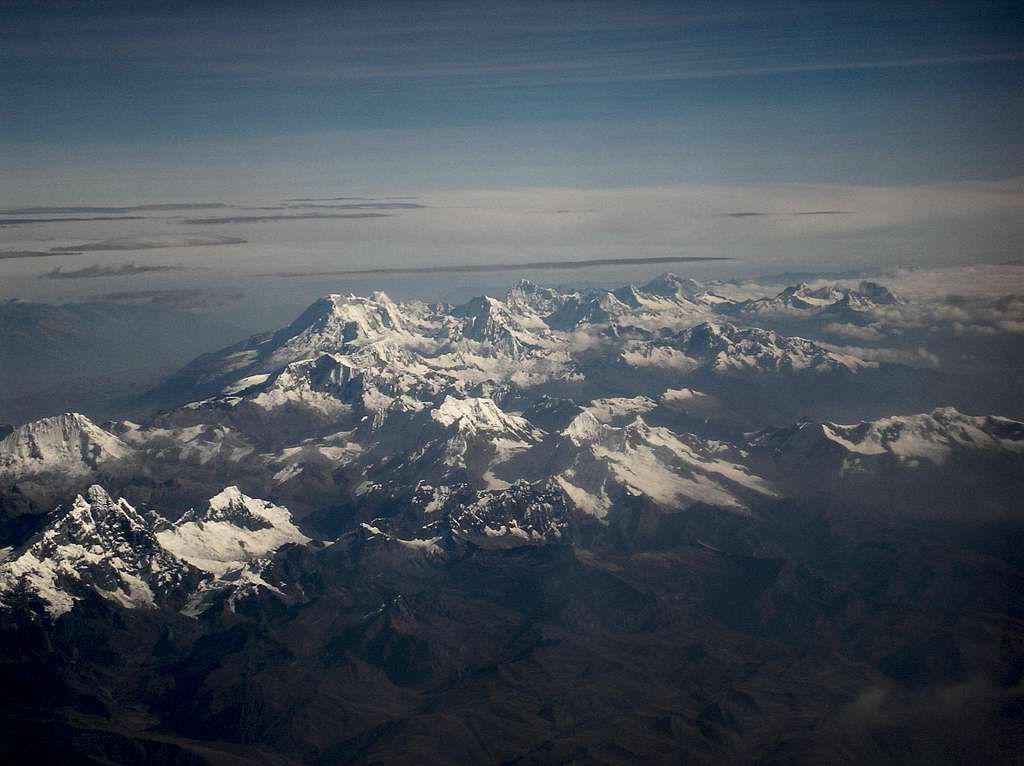 Cordillera Blanca from above