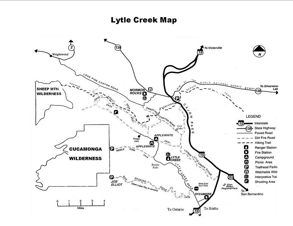 Lytle Creek Map
