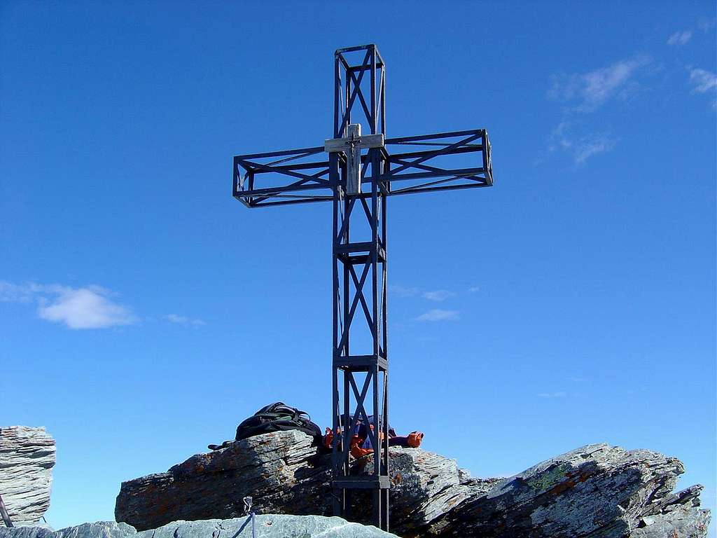 Summitcross of Ringelspitze 3247m