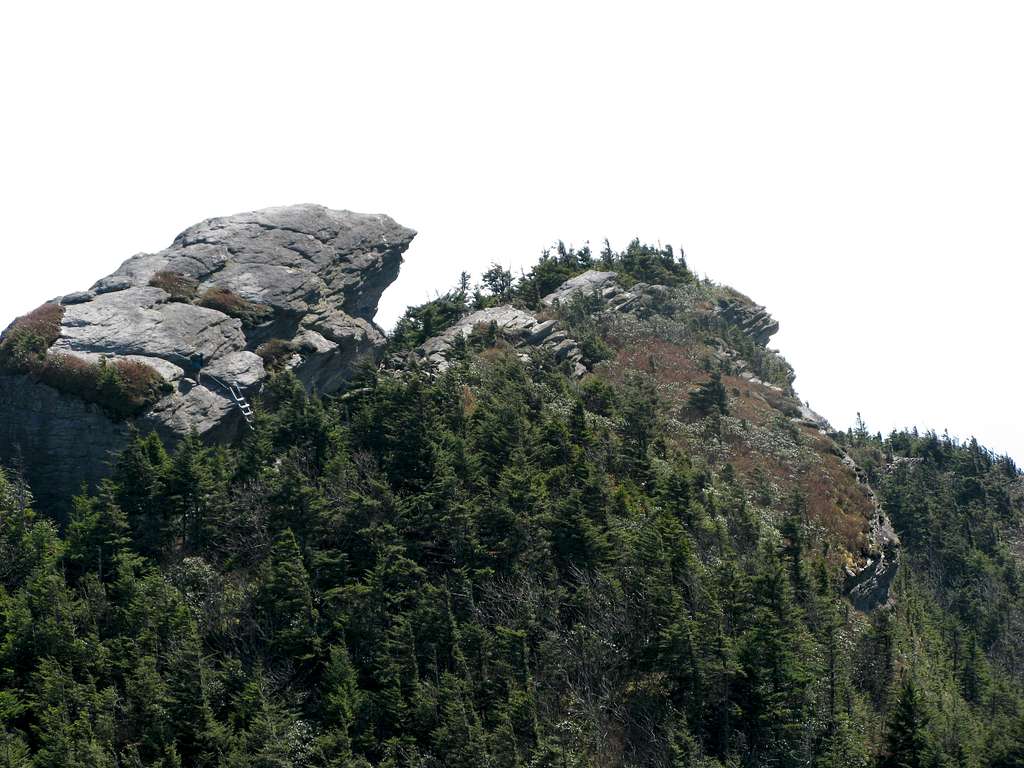 A hiker trying for the summit of McRae Peak