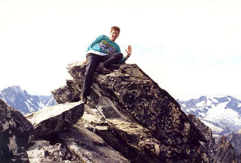 Me at the summit. Mt. Goode...