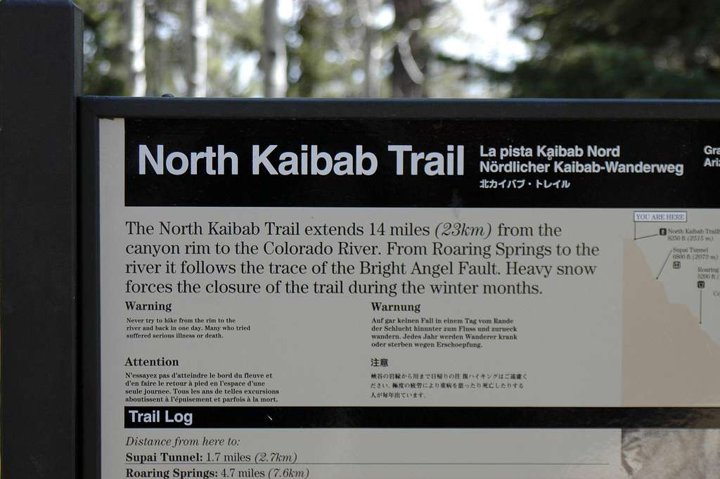 North Kiabab trail