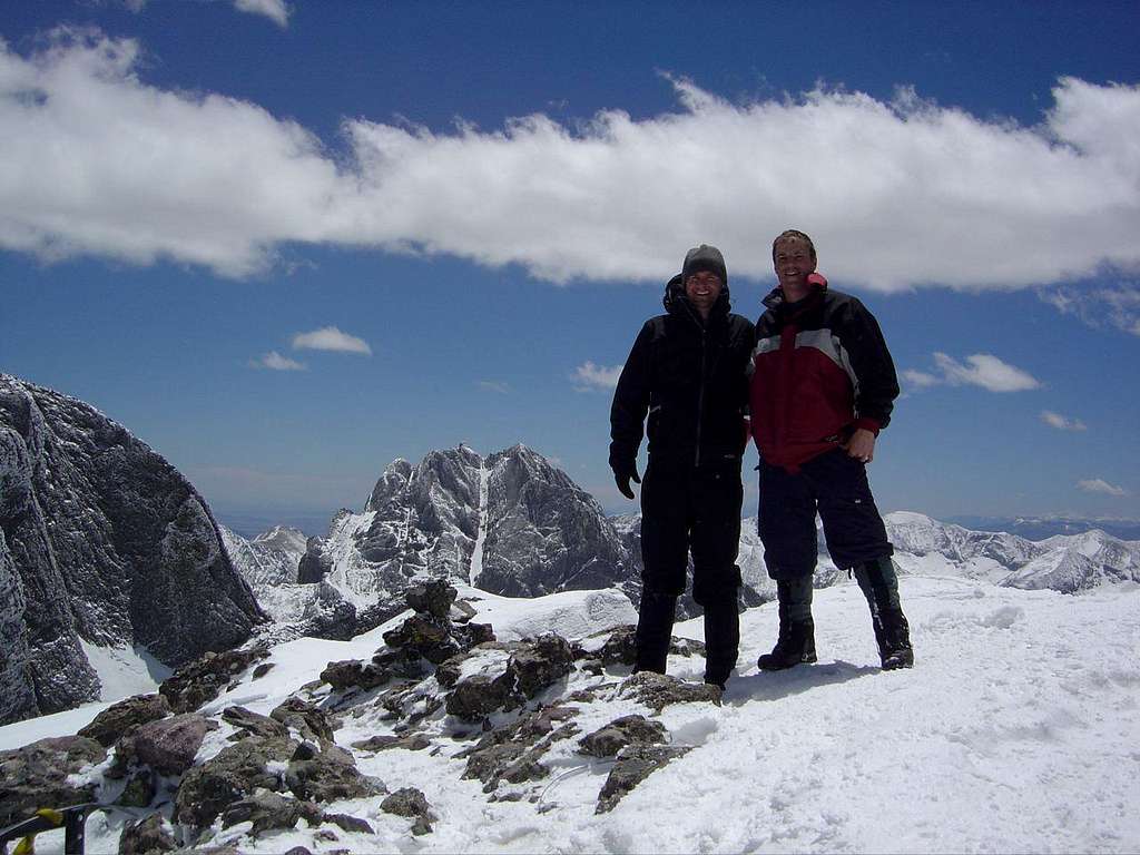 Rick and Matt on the summit