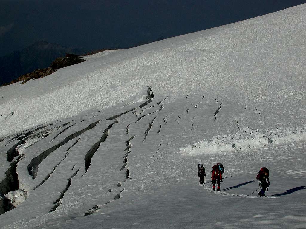 Glacier at Parrotspitze 4432m