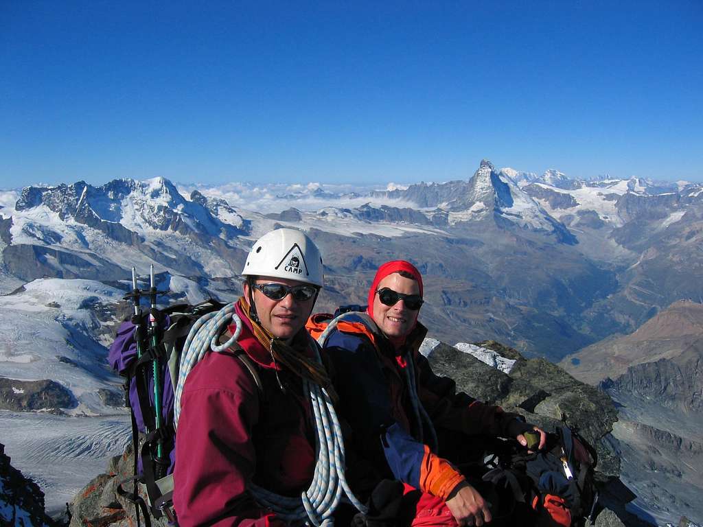 Summit of Rimpfischhorn 4199m