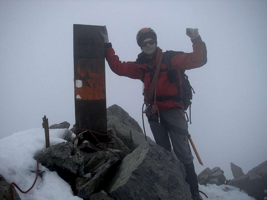 Summit of Monte Disgrazia 3678m