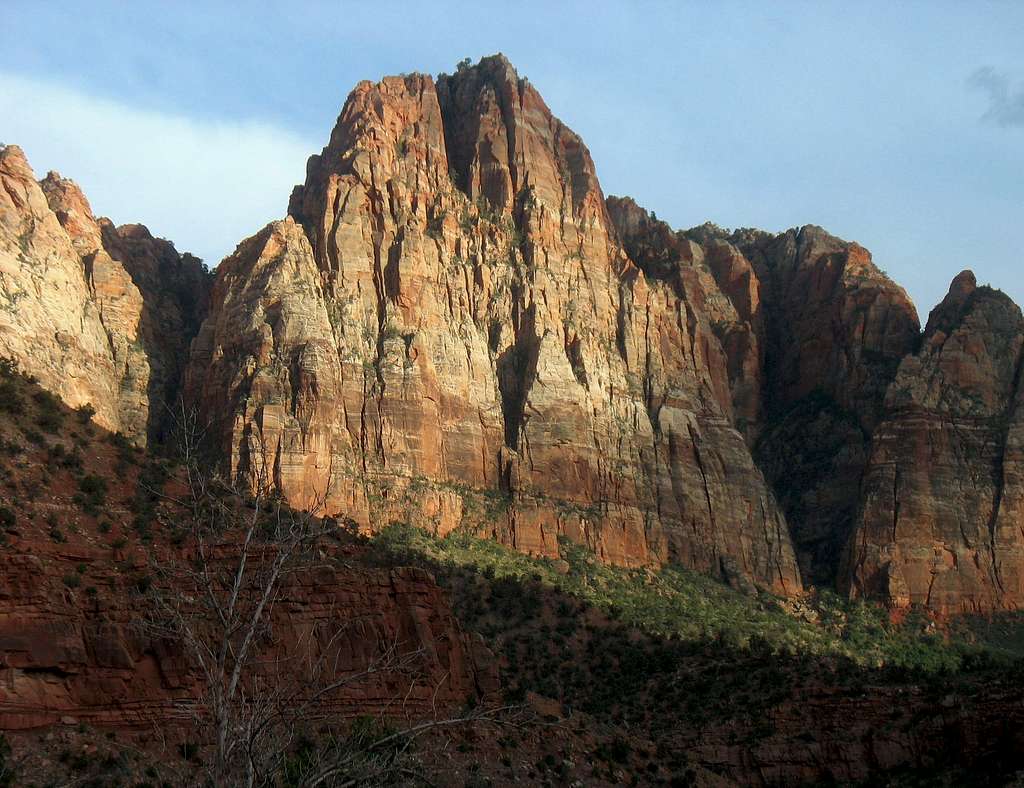 Peak northeast of Zion Canyon Visitor Center