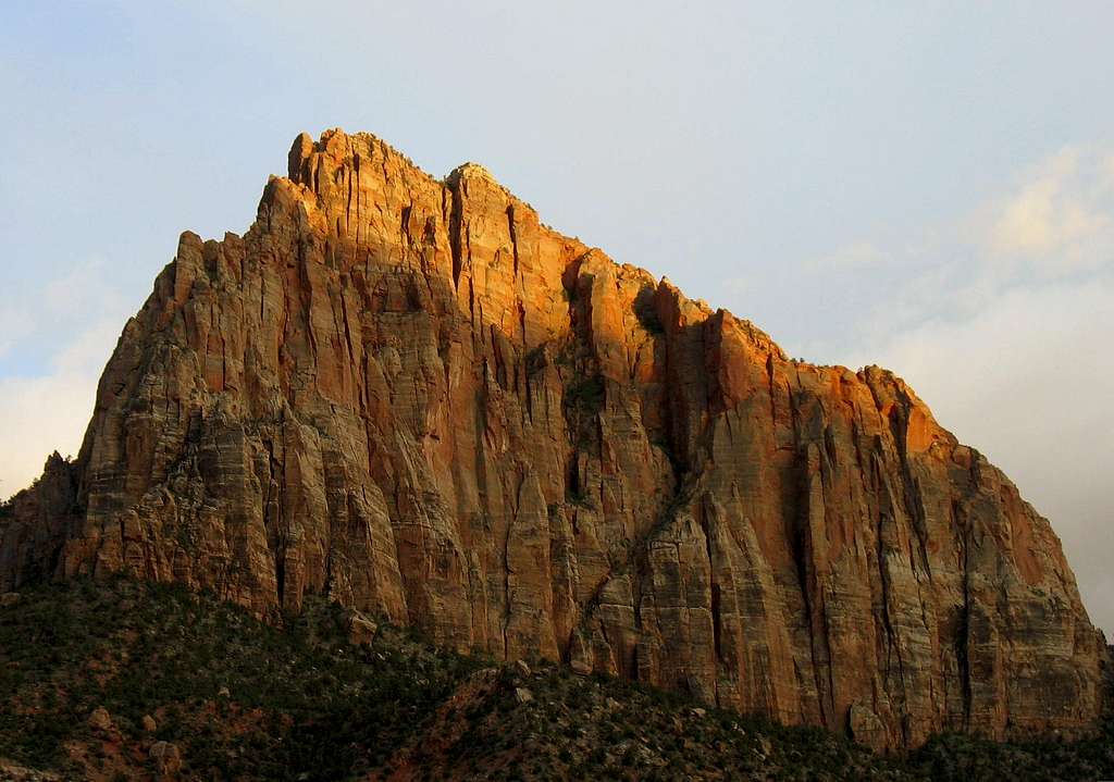 Evening glow on the Watchman