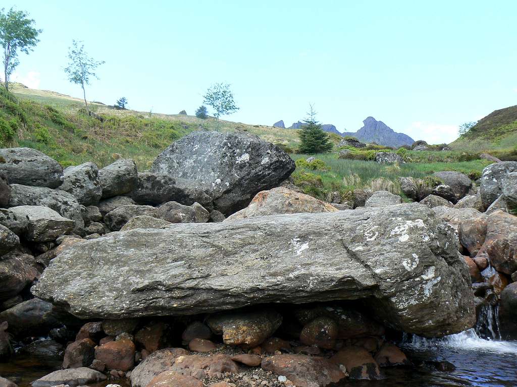 Glimpse of the Cobbler from the dam