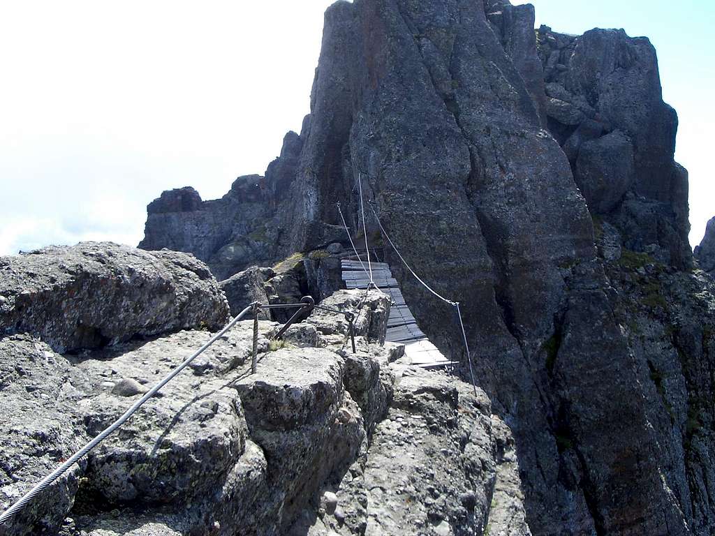 The bridge on the top of the route