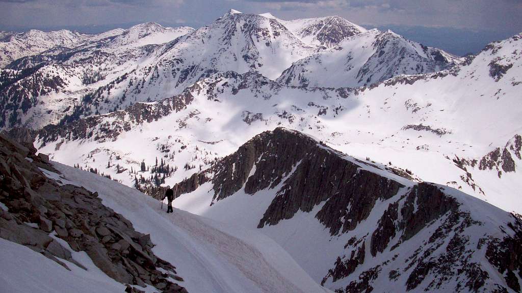 Scott W nearing the summit