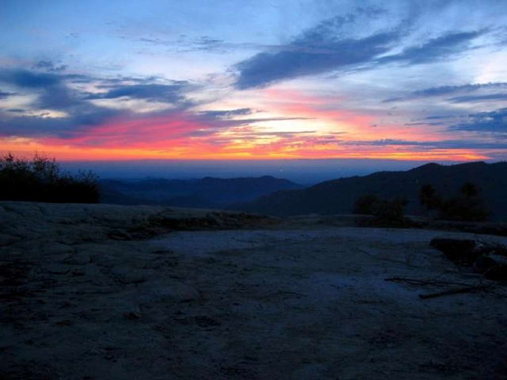 Sunset from Hang Glider Slab....