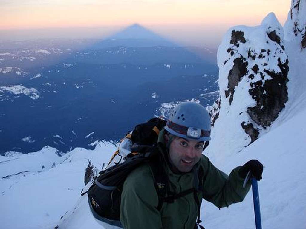 High on Old Chute route Mt. Hood