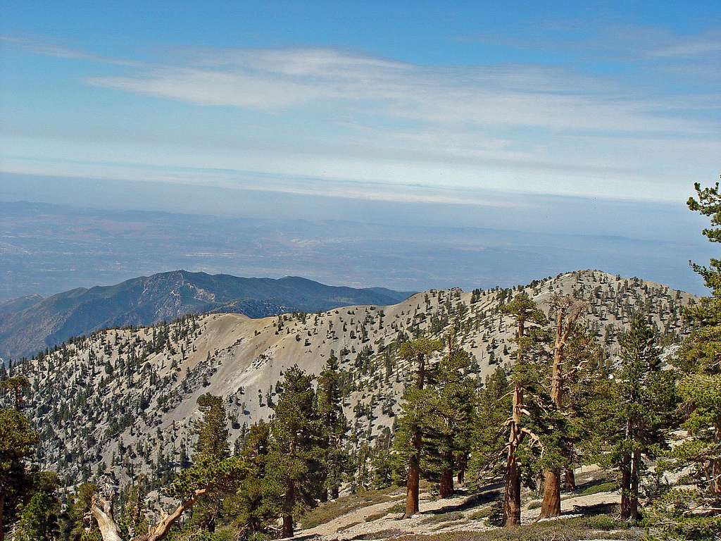 View west from Mount Baldy