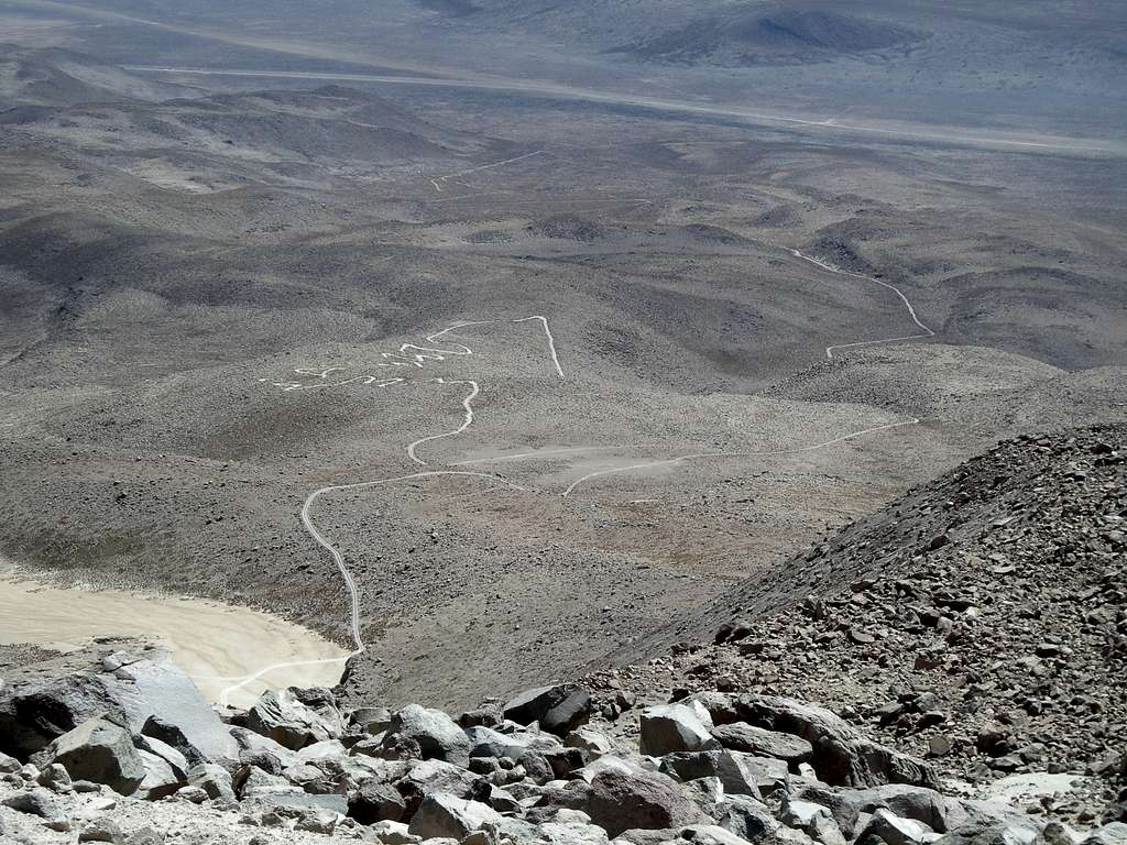 The Jeep Trail Coming Up To Chachani