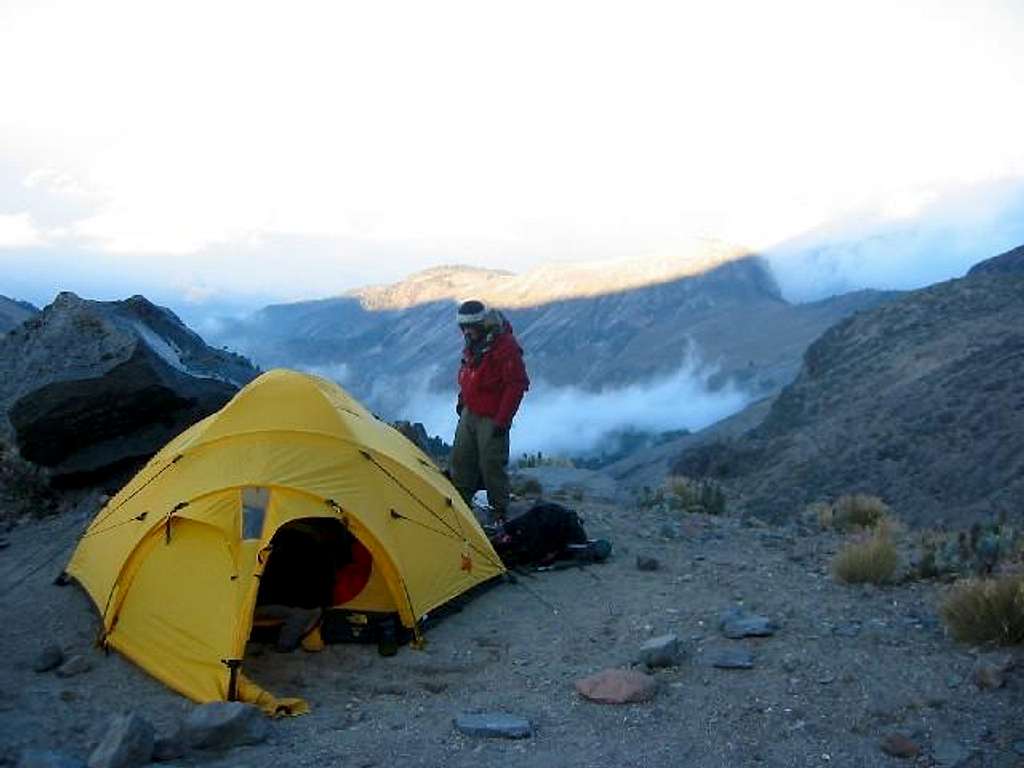 Our camp outside the Piedra...
