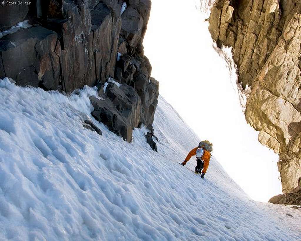 Snake Couloir - Steepest Section