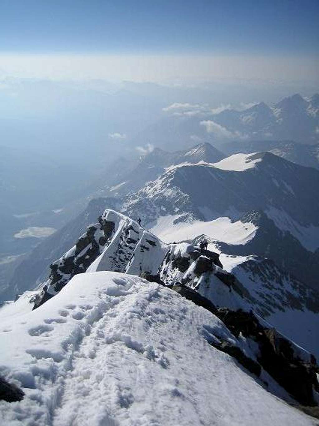 View from summit to Kleinglockner