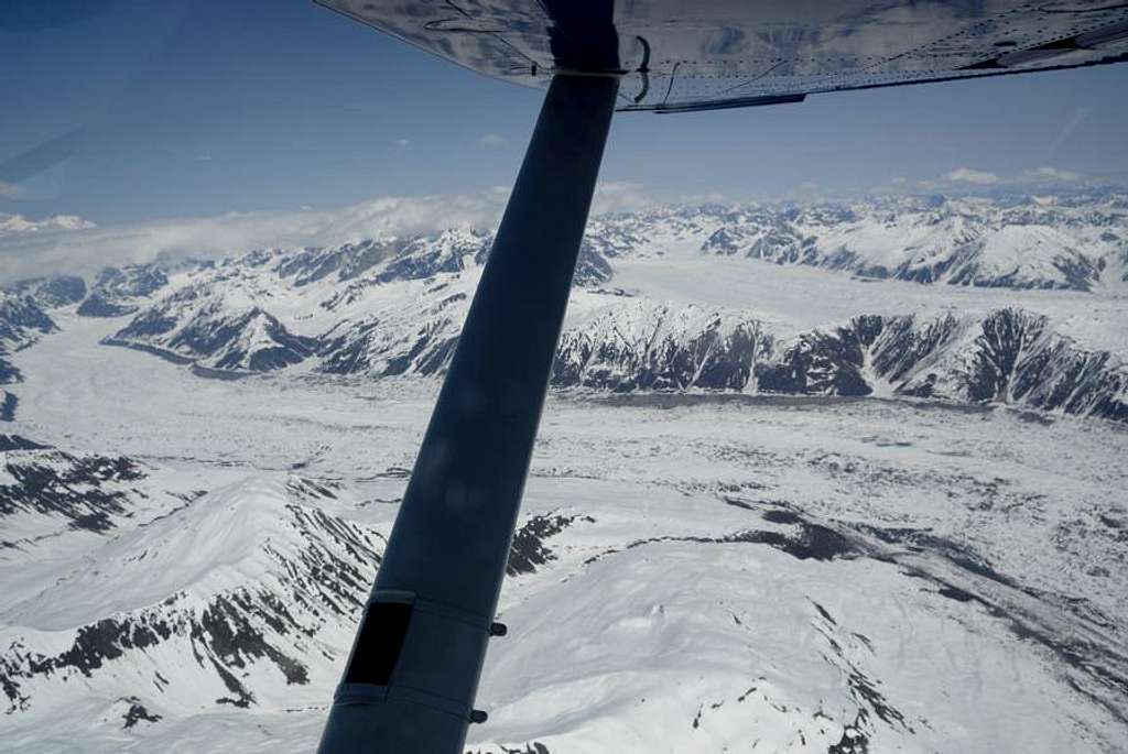 view on the flight in