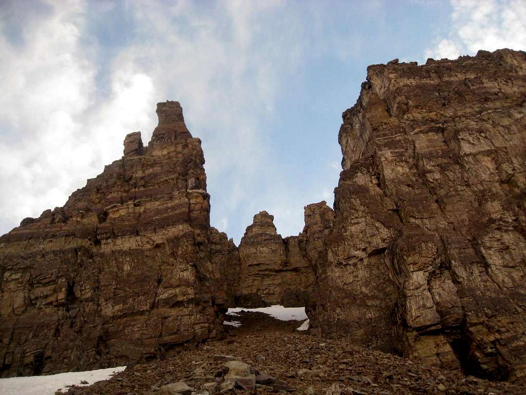 Rock Formations on Cathedral Peak