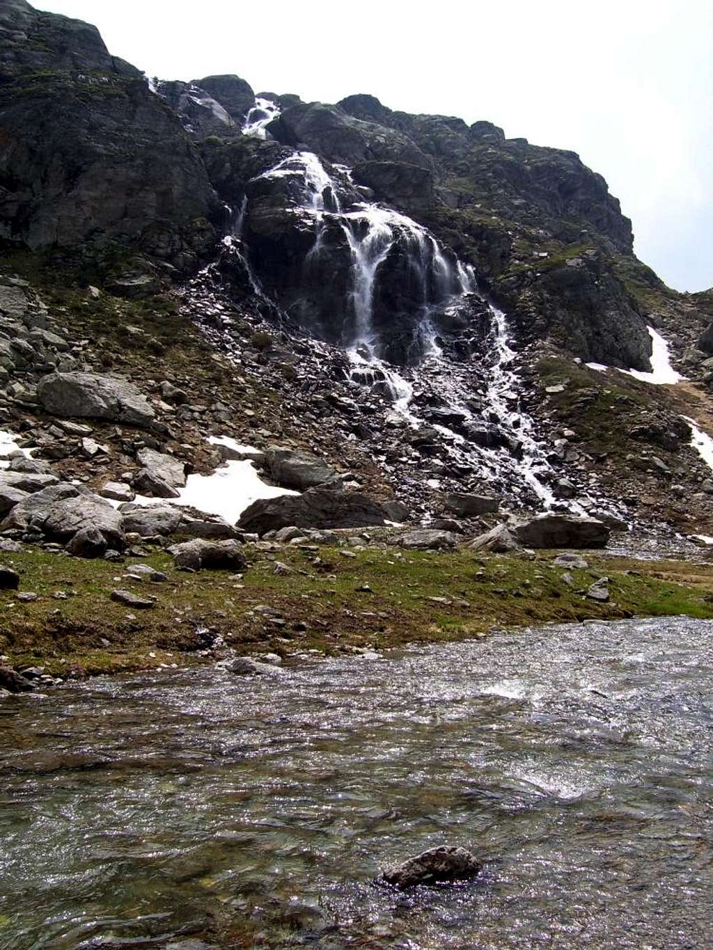 Water fall from Lago Nero