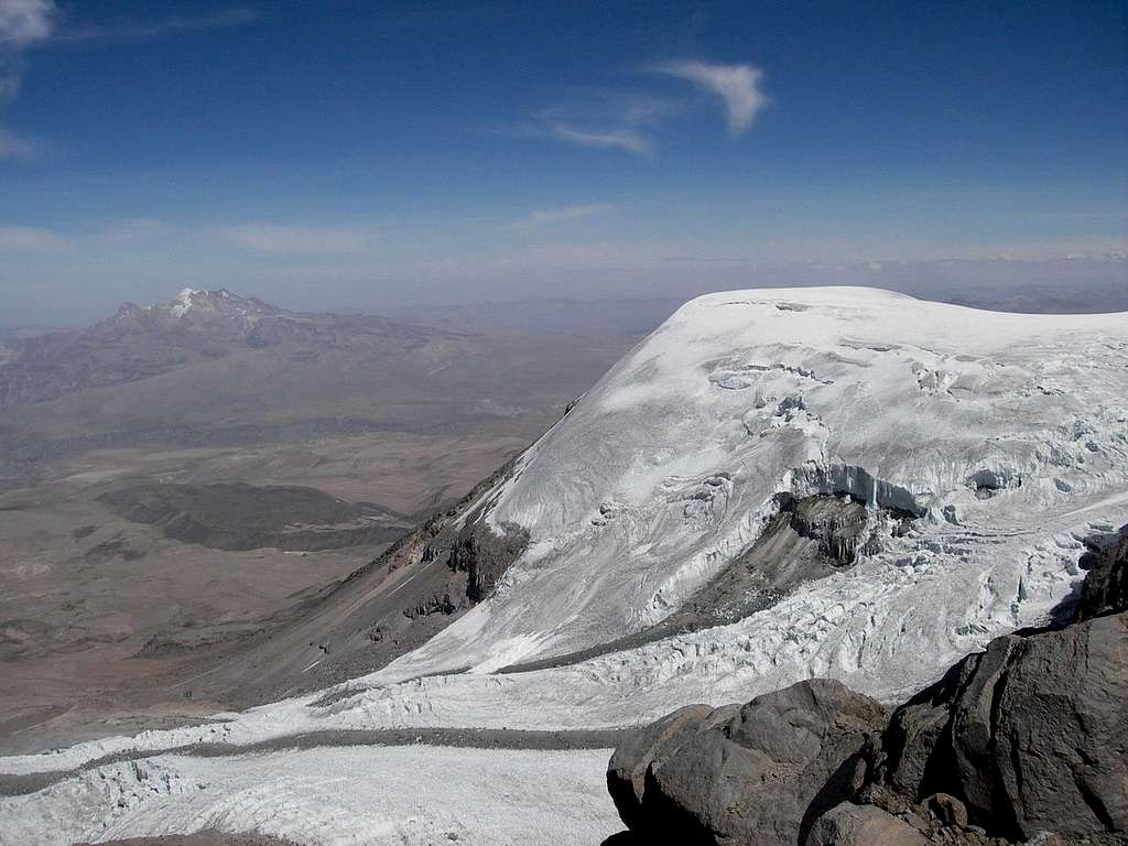 Nevado Solimana to the Left of Coropuna Glacier