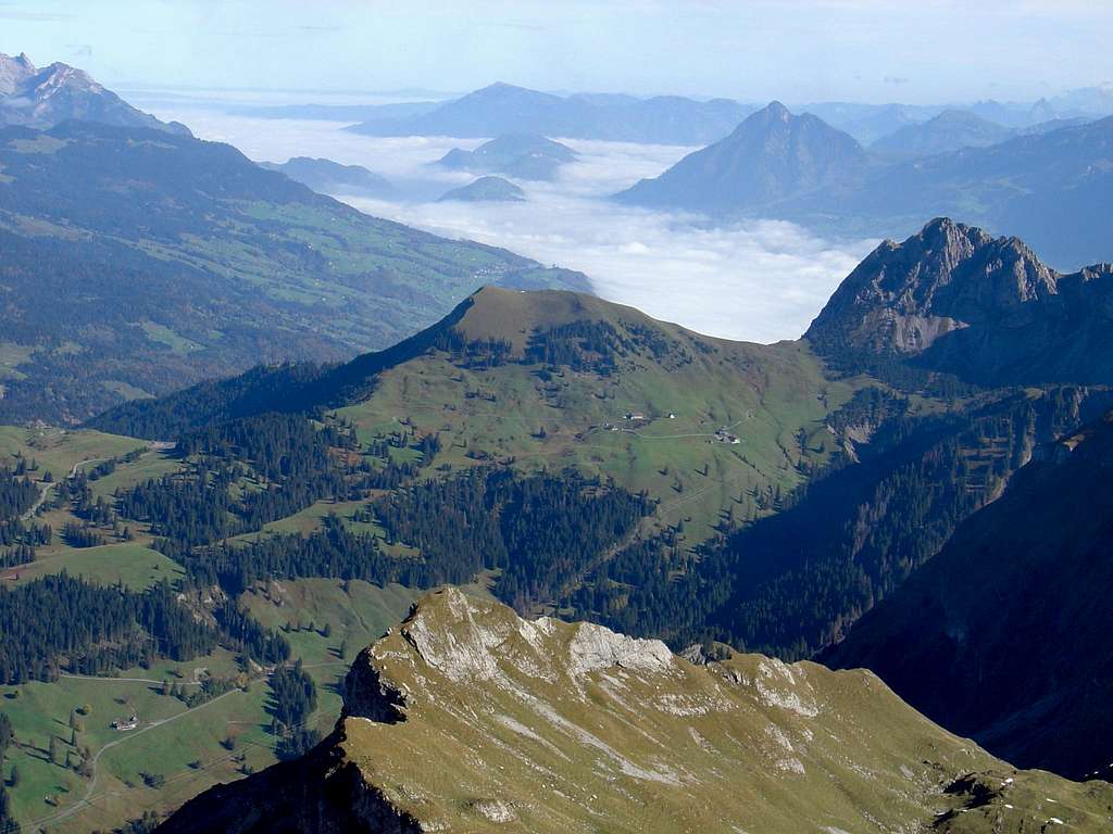 View from Brienzer Rothorn 2350m