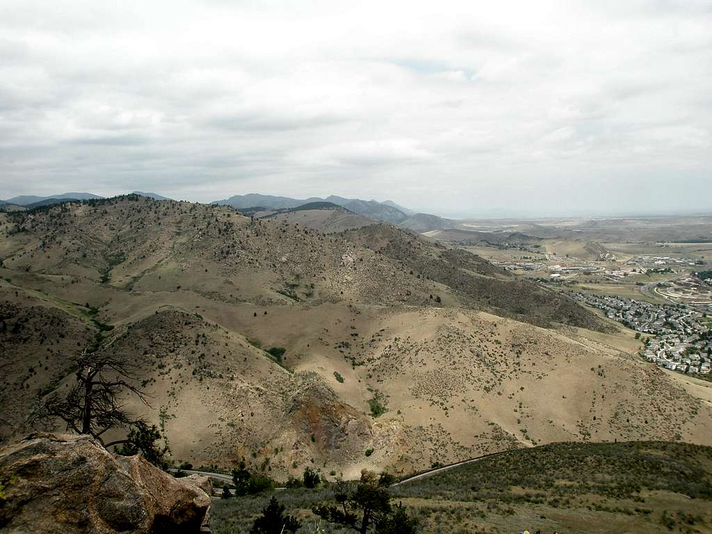 View north from Mount Zion summit area