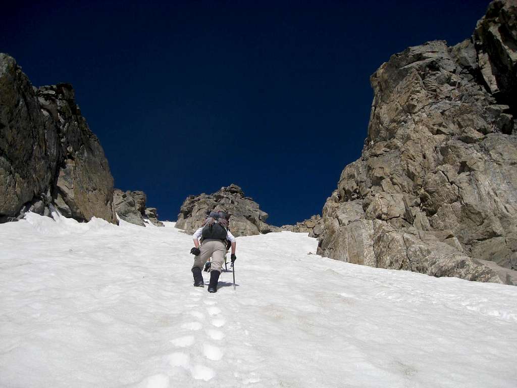 Climbing Apache Couloir