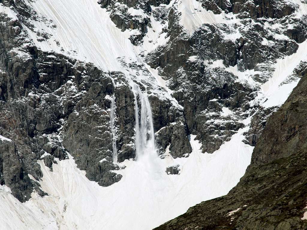 avalanche,pic coolige,ecrins