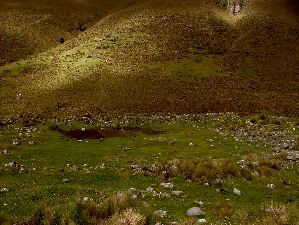 Cuchicorral Camping Site. Camino del Inca, Ecuador.