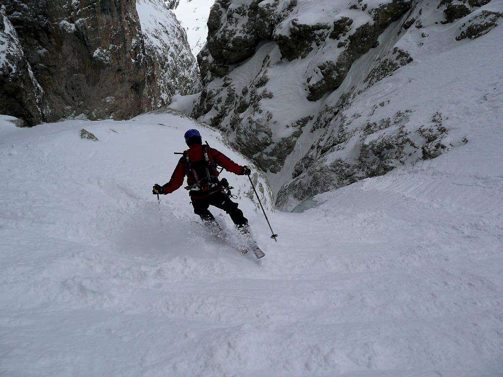 skiing in Canale Holzer