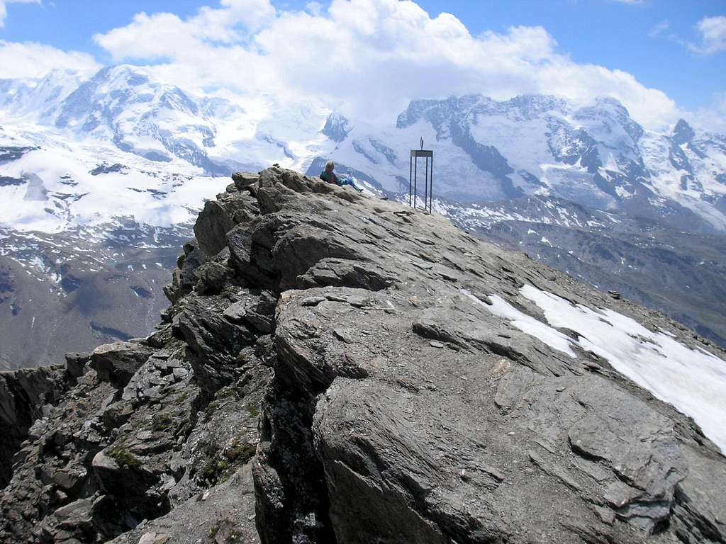 Summit of Oberrothorn 3414m