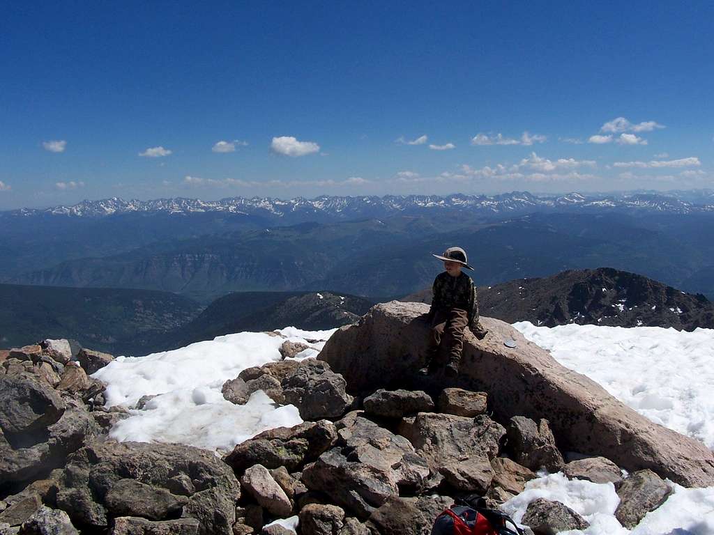 Gore Range from the summit