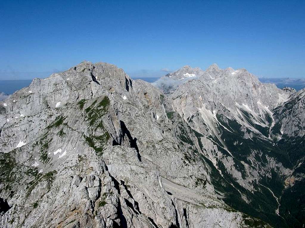 The view from Ojstrica summit