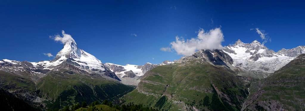 Pano: Matterhorn and Obergabelhorn