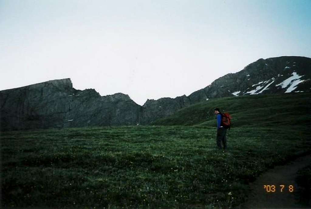 The Sawtooth Ridge as seen...