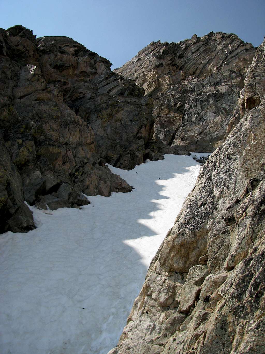 Looking up the colouir (lower part)