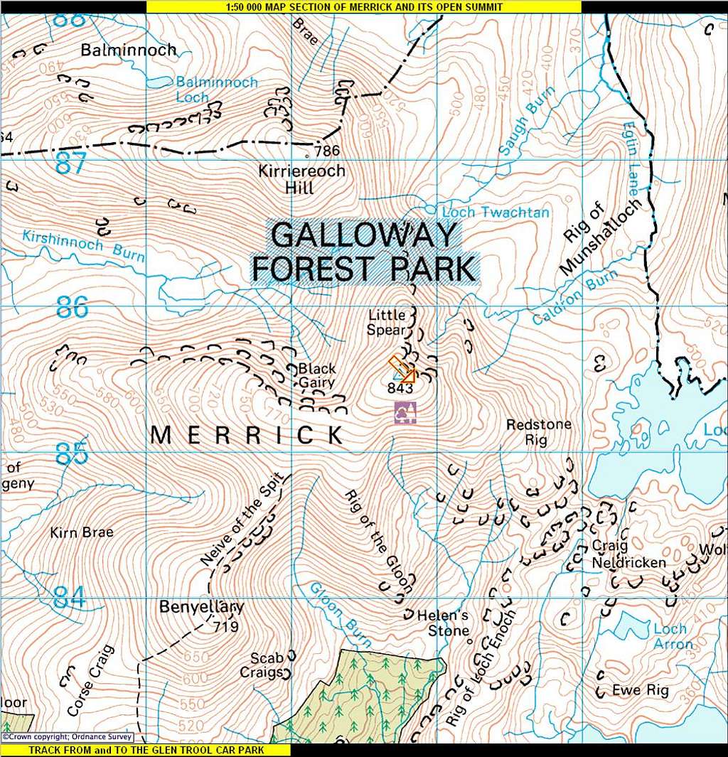 Merrick 1:50 000 Map