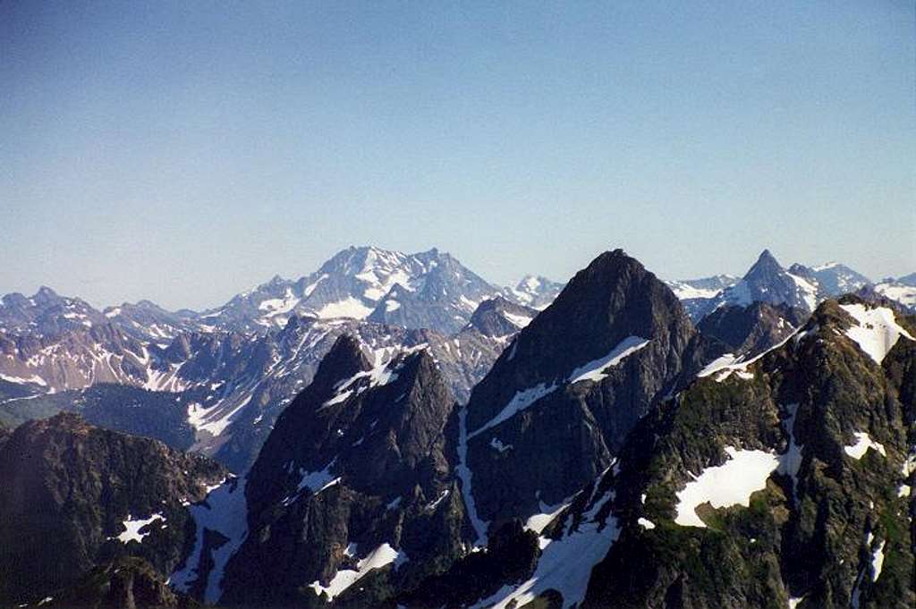 Bonanza Peak as viewed from...