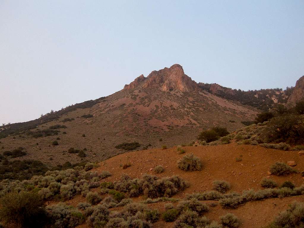 Rock formation above the trailhead