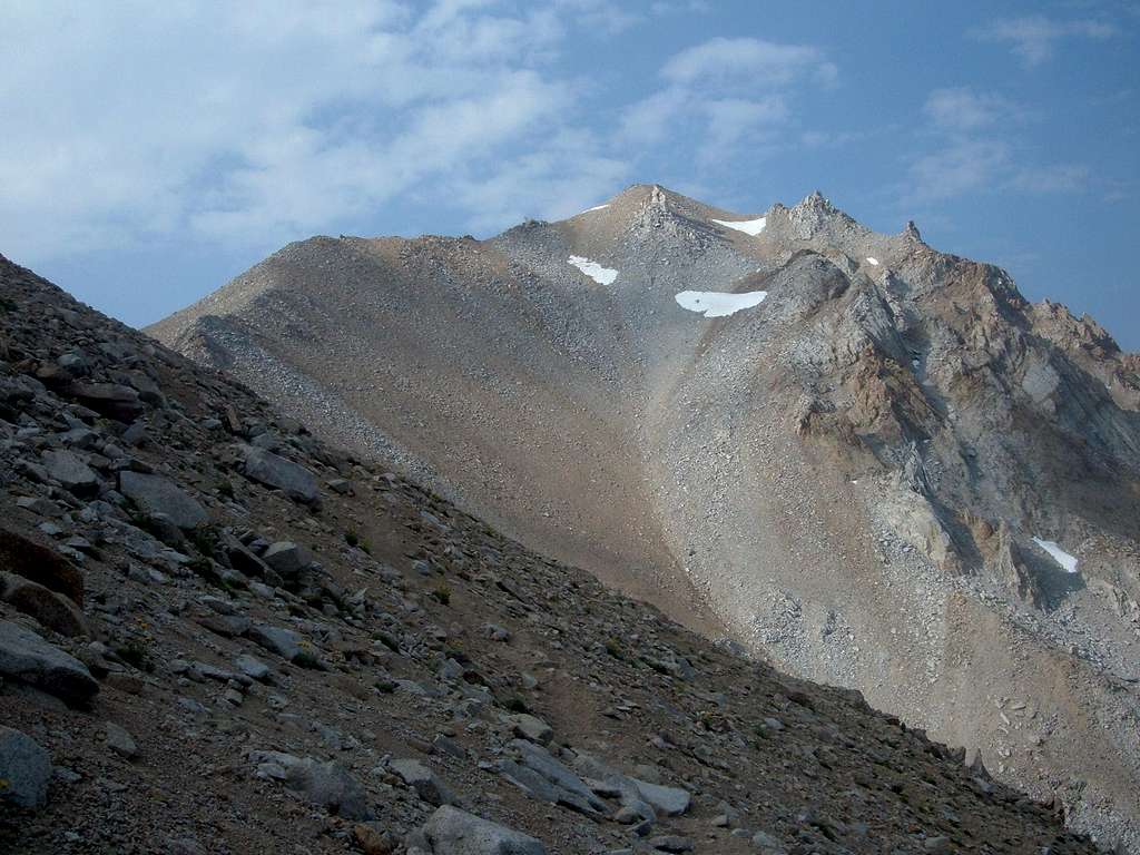 Final climb to the summit