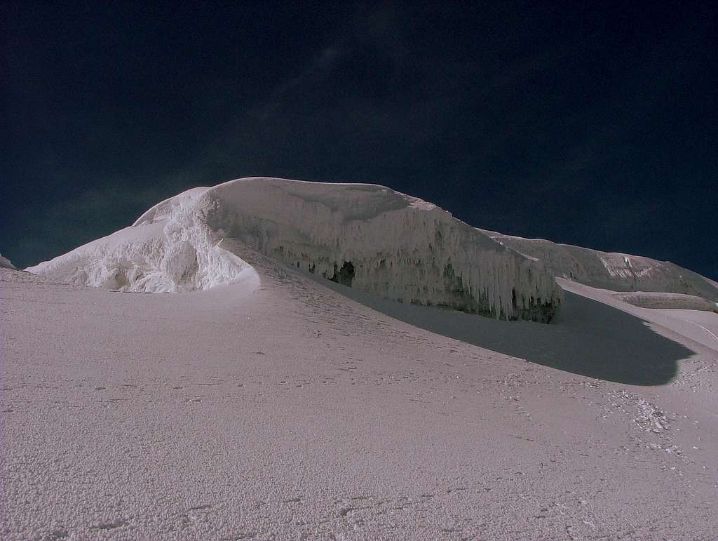 Sheltered spot. Cotopaxi, Ecuador.