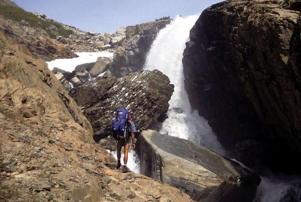 Waterfalls in Goddard Canyon