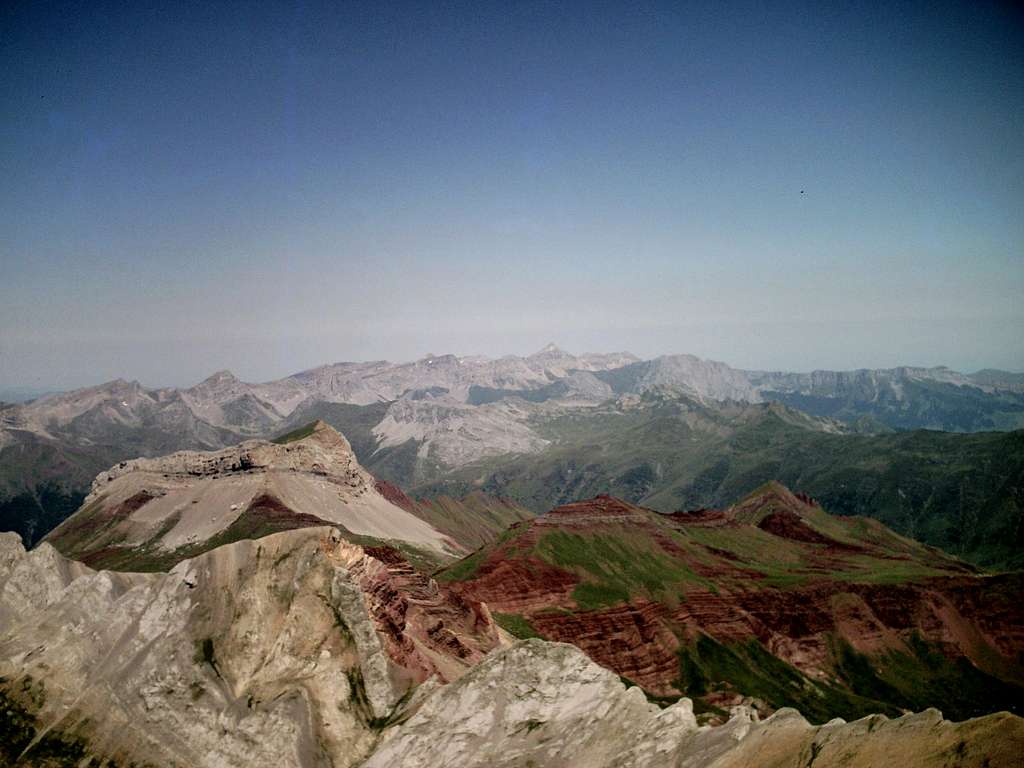 View from the summit of Bisaurín