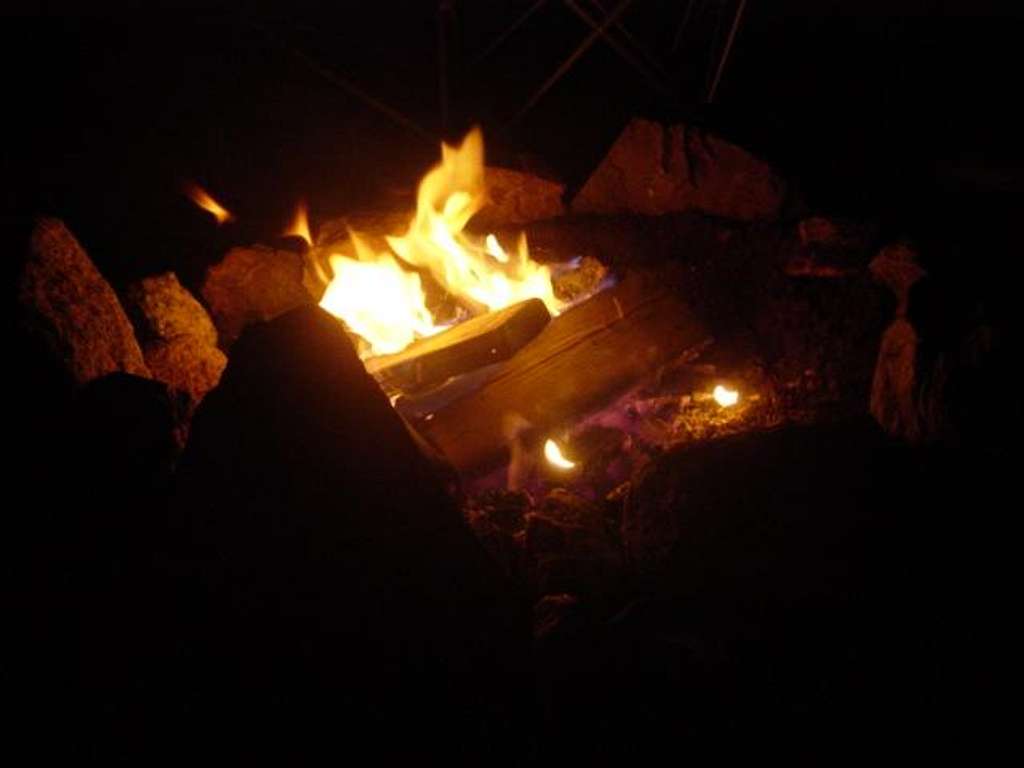Camp Fire at White Mountain